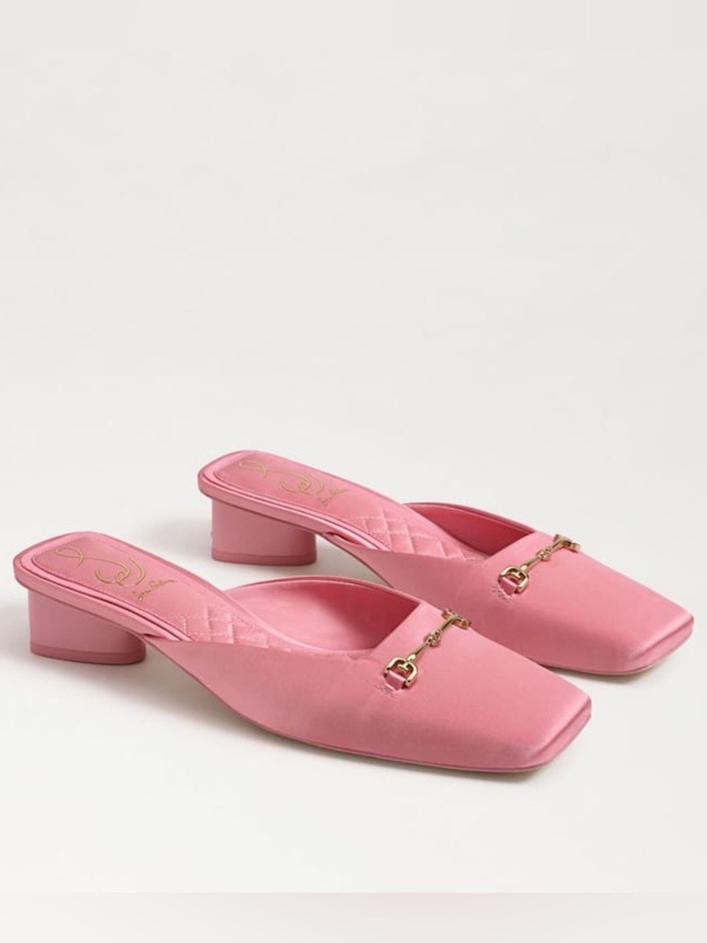 Sam Edelman Pink Kitten Heel Ollie Square Toe Mule sz 7